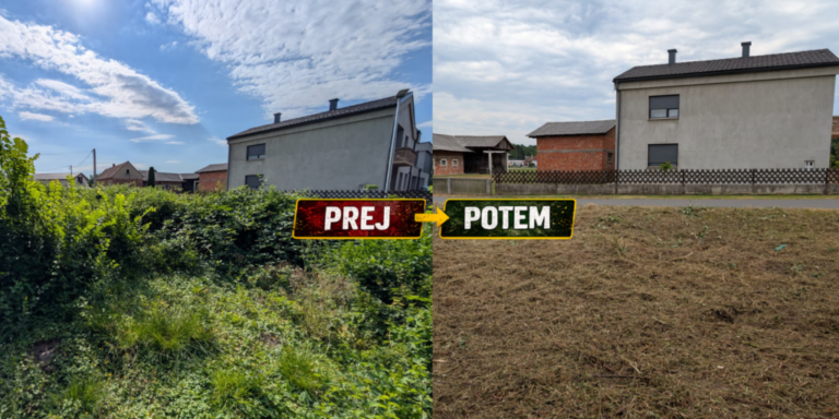 Mulčenje travnikov, grmičevja, zaraščenih parcel…