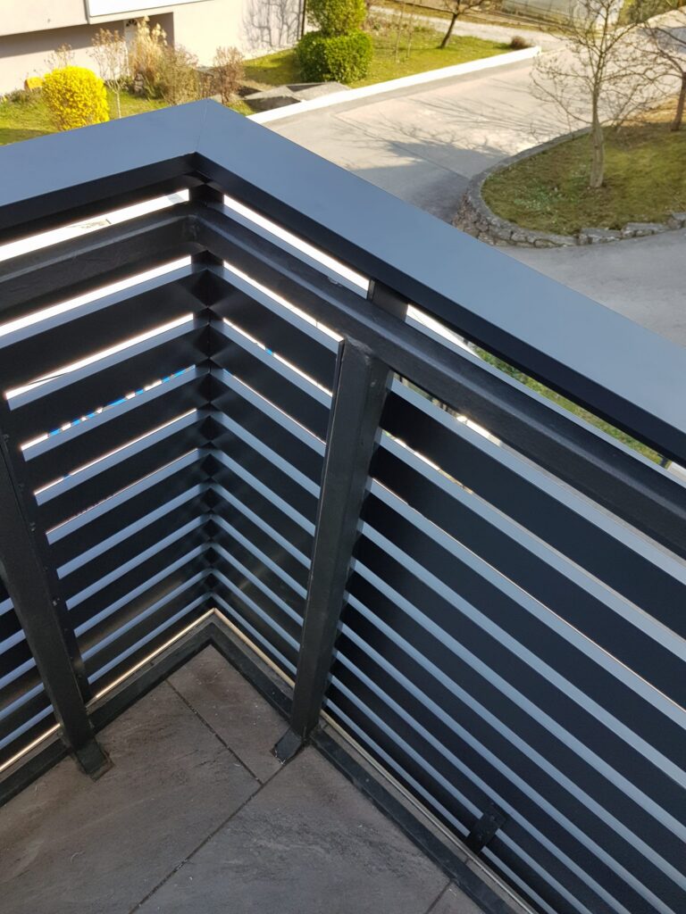 Izdelava ALU panelne balkonske ograje